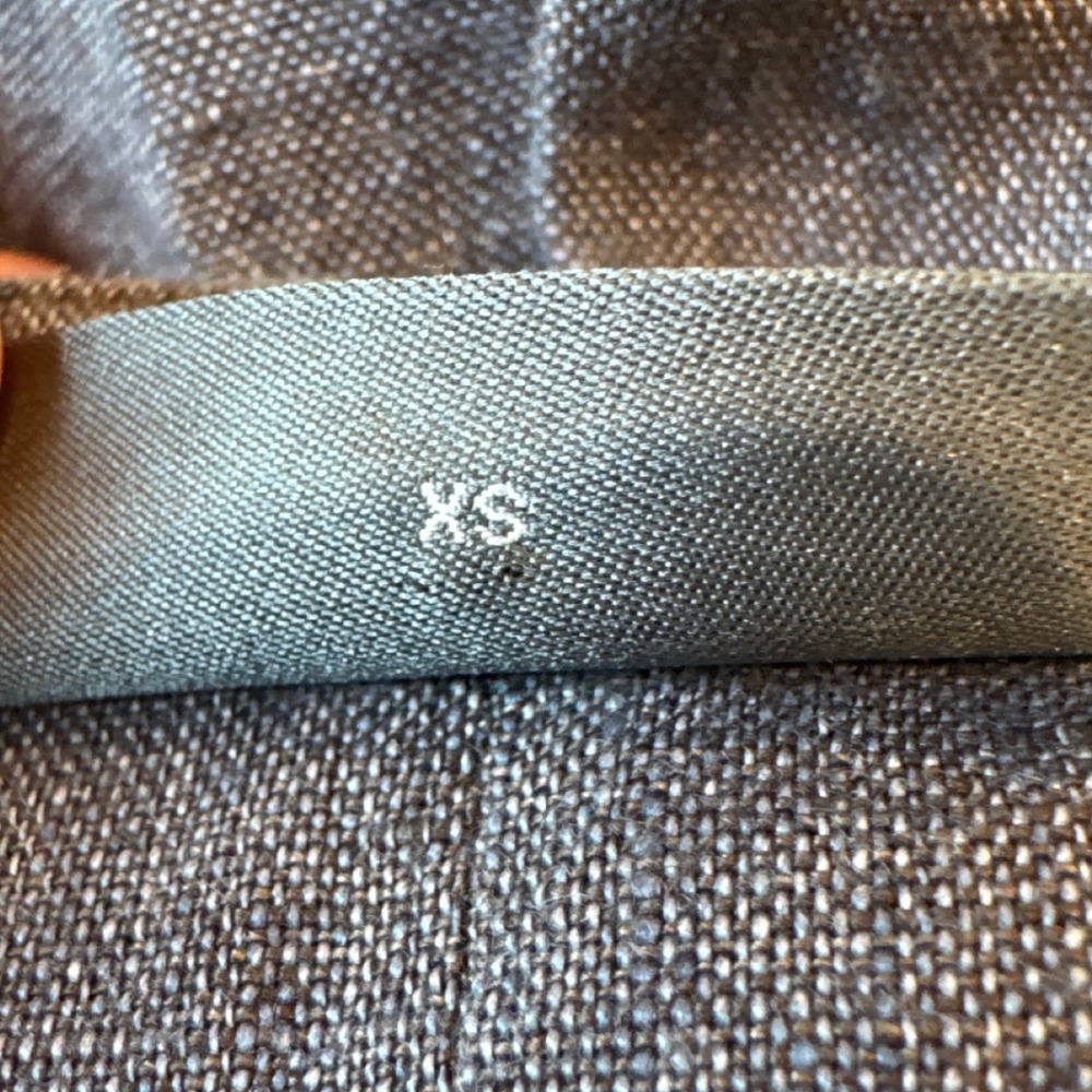 Nygardsanna Linen Dress XS Blue Gray Midi Casual Pockets Short Sleeve Lagenlook - Picture 5 of 8